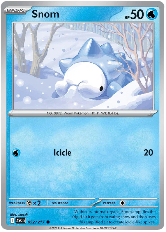 Digimon kaart Snom common #052 uit de Ascended Heroes set