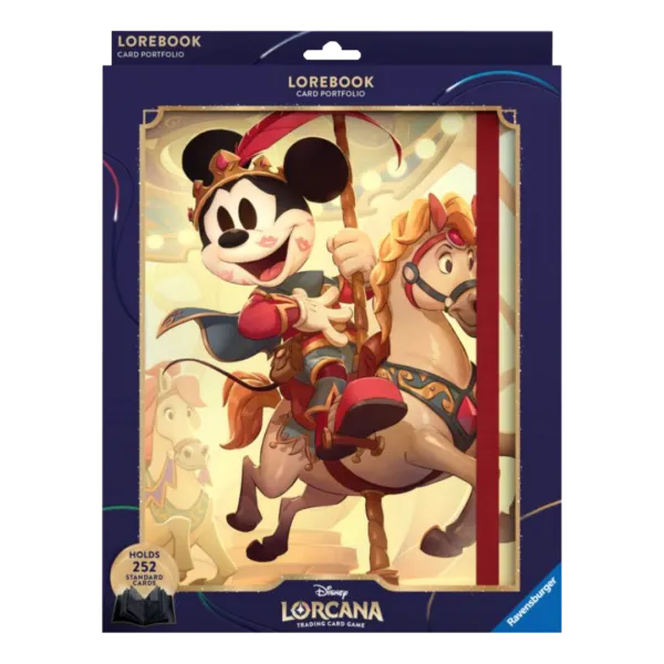 Disney Lorcana Mickey & Minnie Lorebook Binder verzamelmap met carrousel-artwork