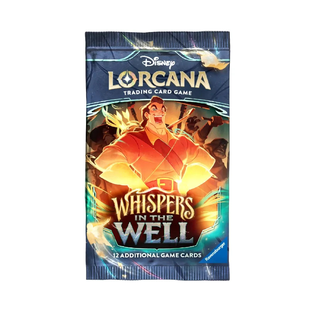 Lorcana Whispers in the Well sealed boosterbox – Disney TCG display met meerdere boosterpack van Ravensburger.