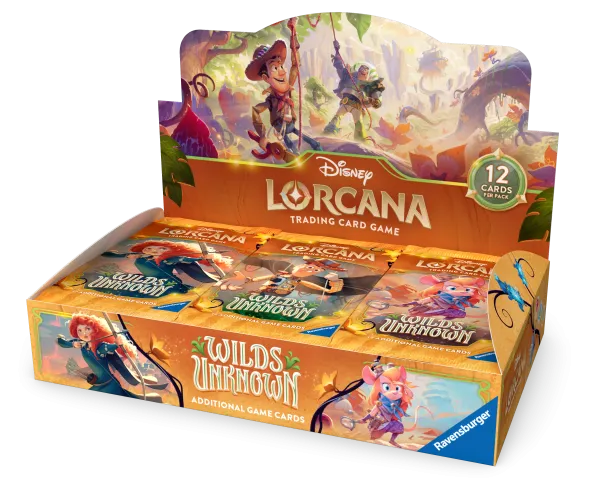 Gesealde Disney Lorcana Wilds of the Unknown Booster Box met 24 packs en Toy Story artwork