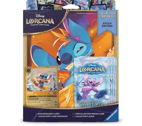 Disney Lorcana Winterspell Starterset met Stitch kaartportfolio en boosterpacks