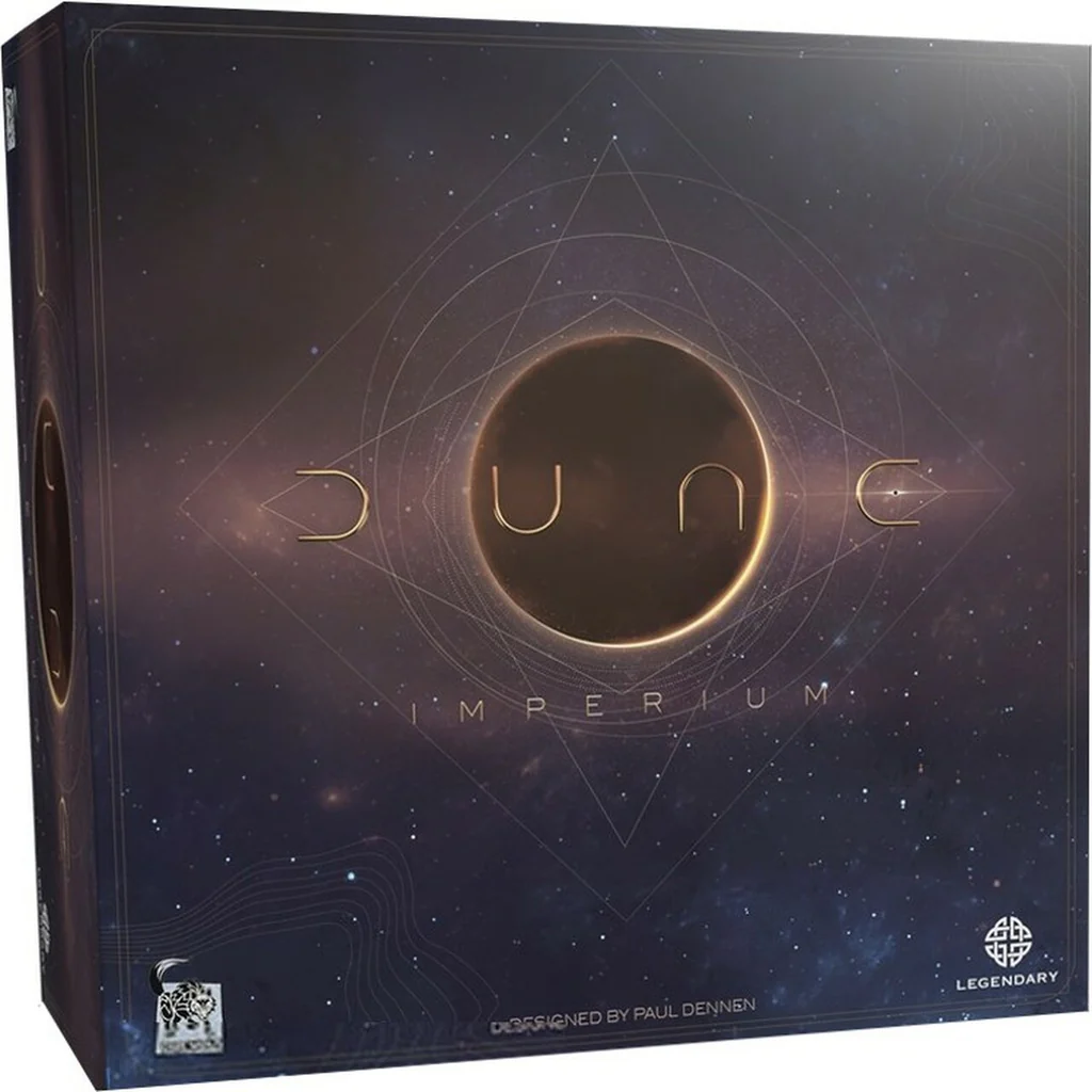 Dune Imperium Deluxe Upgrade Pack Engels met luxe miniaturen, first player coin en opslagtrays voor een meeslepende spelervaring