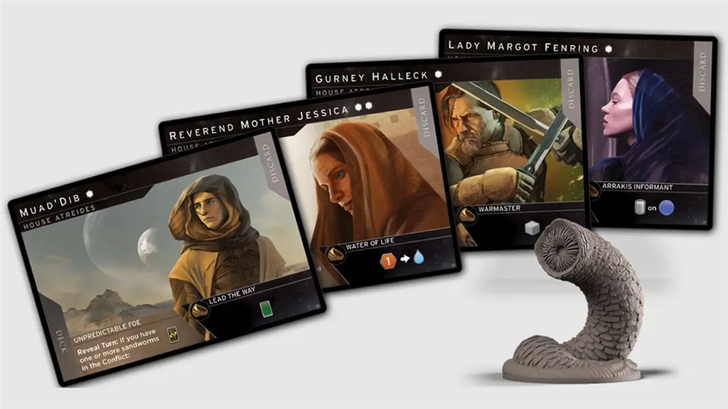 Dune Imperium Uprising stand-alone uitbreiding bordspel met nieuwe leiders, spionnen, sandworms en zes spelers modus op Arrakis