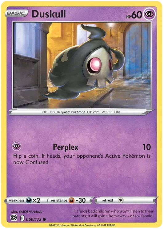 Duskull common kaart #060/172 uit de Pokémon Brilliant Stars set