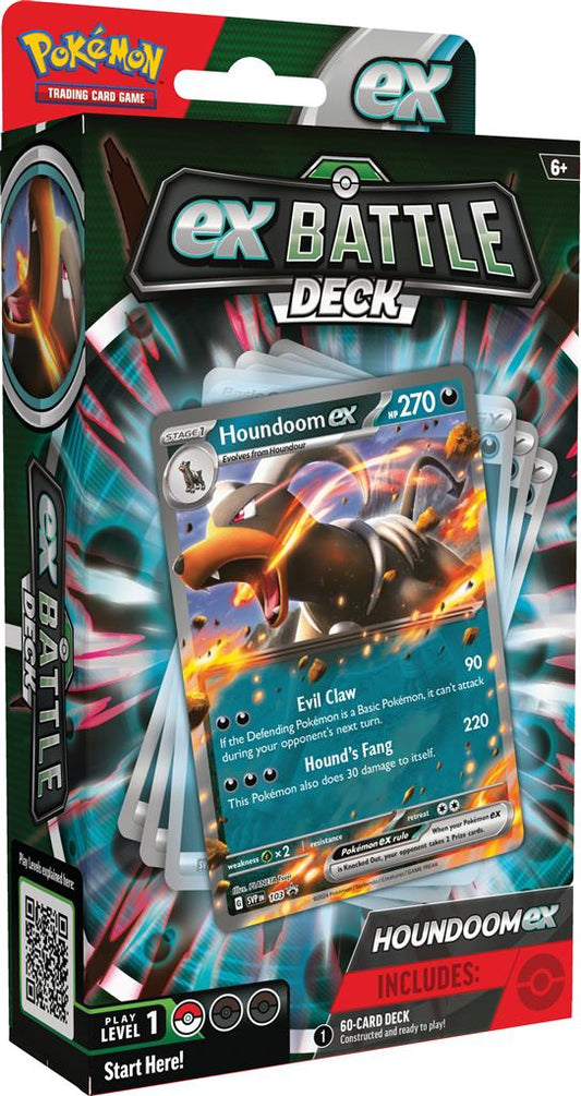 Melmetal en Houndoom ex Battle Decks met Umbreon en Eevee.