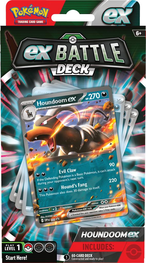 Melmetal en Houndoom ex Battle Decks met Umbreon en Eevee.