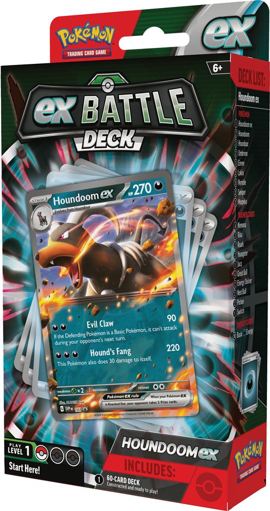 Melmetal en Houndoom ex Battle Decks met Umbreon en Eevee.