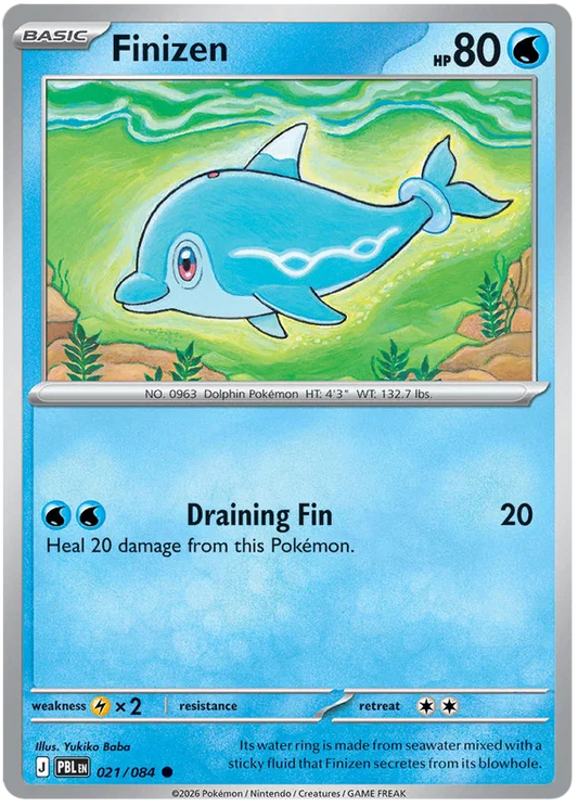 Finizen Pokémon kaart #021 common uit de Pitch Black set, Chinese uitgave