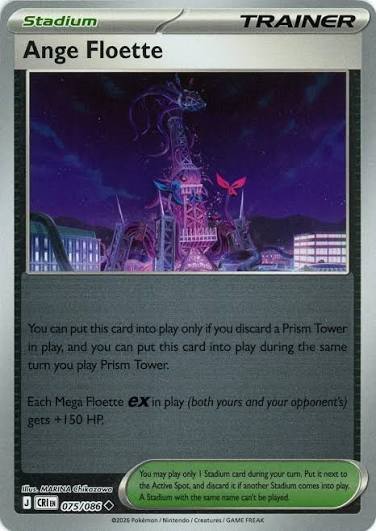 Floette Reverse Holo #075 losse Pokémon kaart uit de Chaos Rising set