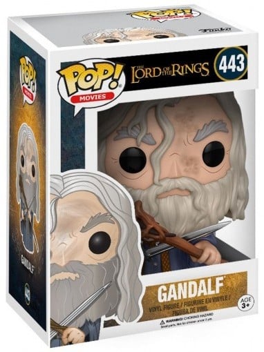 Funko Pop Lord of the Rings Gandalf 443 vinyl figurine met staf en zwaard Glamdring voor LotR collectie