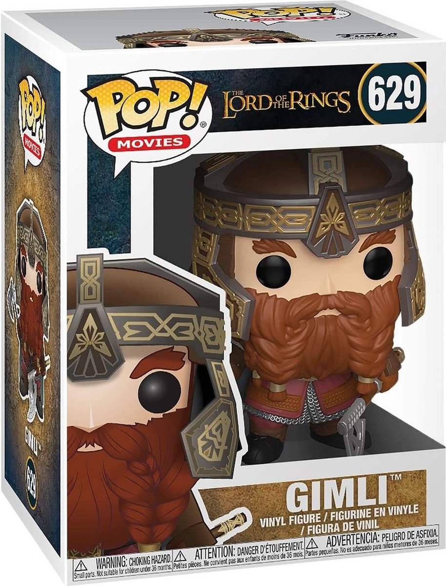 Funko Pop Lord of the Rings Gimli 629 vinyl figurine dwarf with axe