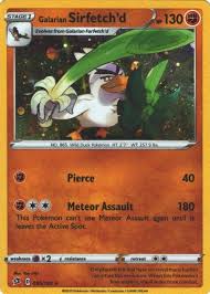 Galarian Sirfetch'd 095/192 Cosmos Holo Pokémon kaart uit de Rebel Clash set