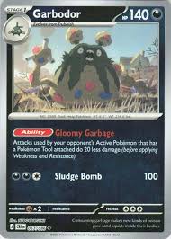 Garbodor reverse holo Pokémon kaart nummer 057 uit de Chaos Rising set