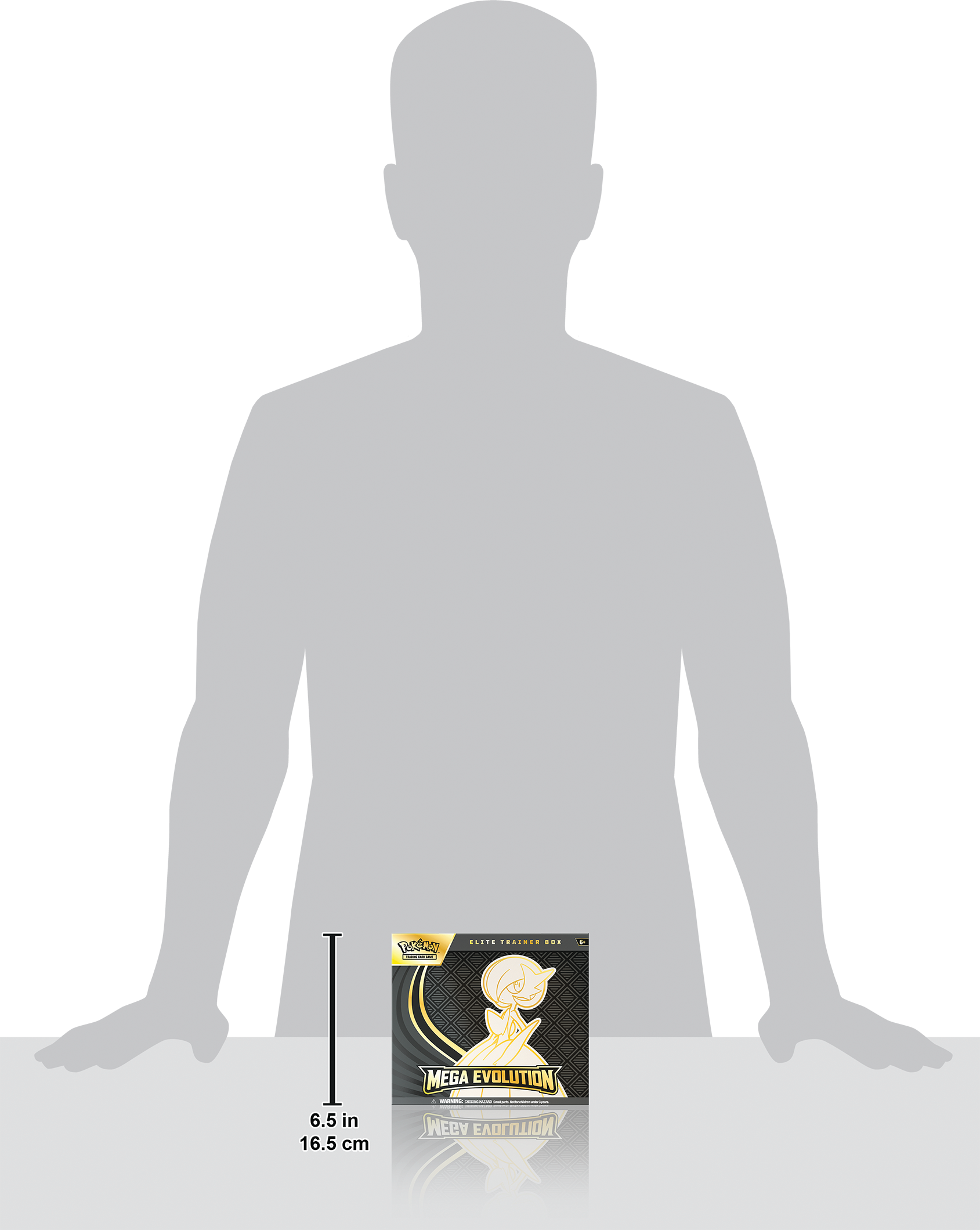 Pokémon Mega Evolution Elite Trainer Box met 9 boosterpacks, Alakazam promo kaart, sleeves en accessoires van Mega Gardevoir.