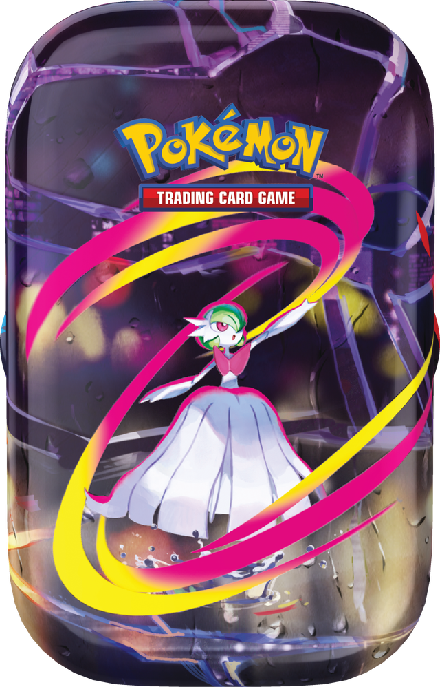 Mega Evolution Mini Tin met Mega Gardevoir en 2 Pokémon boosterpacks.