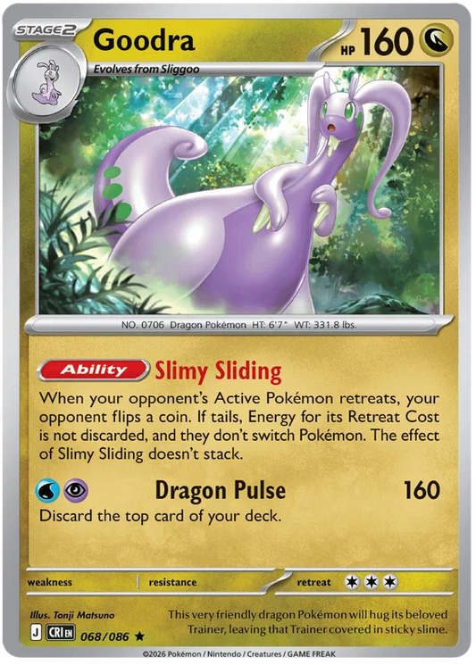 Goodra Holo #068 uit de Chaos Rising Pokémon kaartenset