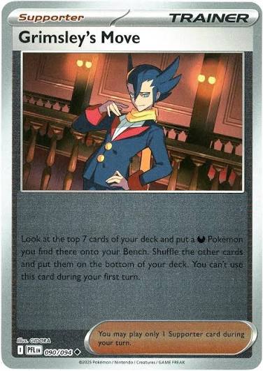 Grimsley's Move Reverse Holo #090 uit de Pokémon set Phantasmal Flames