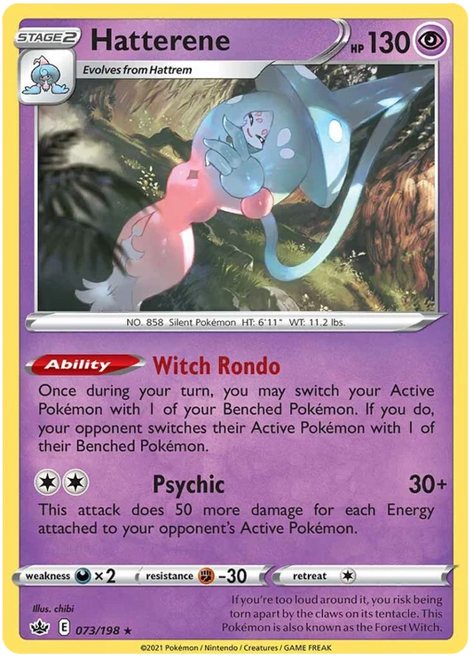 Hatterene common kaart Chilling Reign psychische Pokémon kopen