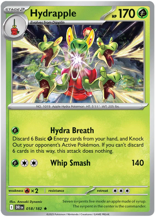 Hydrapple Cosmic Holo Destined Rivals #018 losse Pokémon kaart