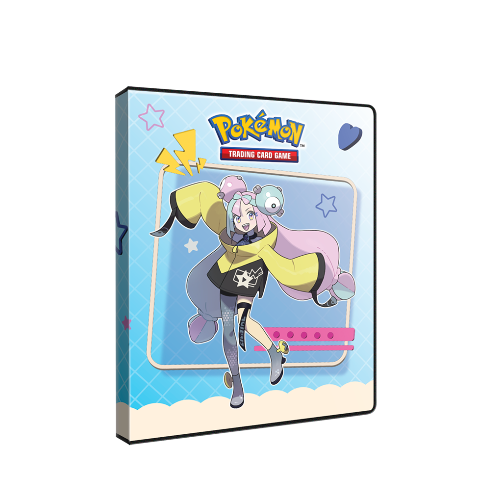 Iono and Bellibolt 4-Pocket portfolio pokemon verzamelmap met full-art cover van Iono en Bellibolt.