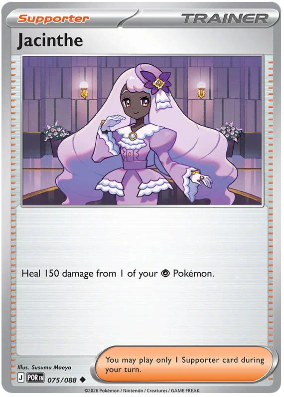 Jacinthe common Pokémon kaart nummer 075 uit de Perfect Order set