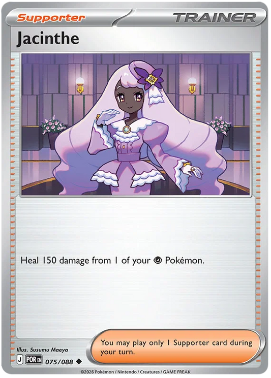Jacinthe common Pokémon kaart nummer 075 uit de Perfect Order set