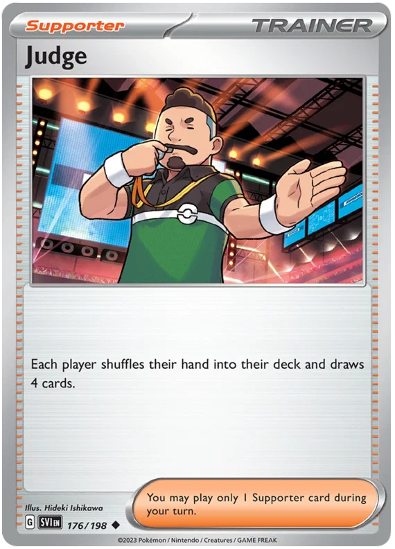 Judge #176 common Pokémon kaart uit de Scarlet & Violet basisset