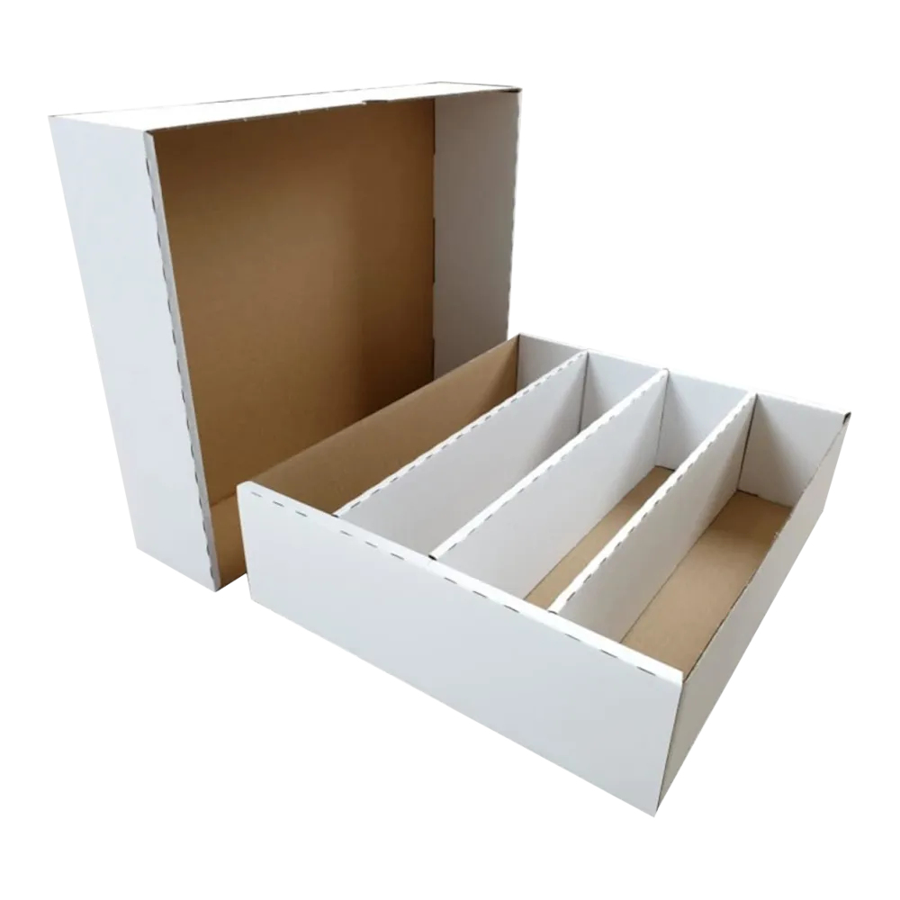 Kartonnen opbergdoos geschikt voor circa 4000 TCG kaarten en ruime deckbox opslag