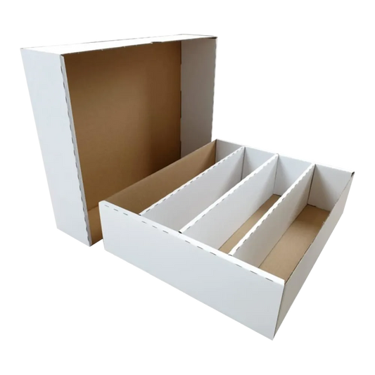 Kartonnen opbergdoos geschikt voor circa 4000 TCG kaarten en ruime deckbox opslag