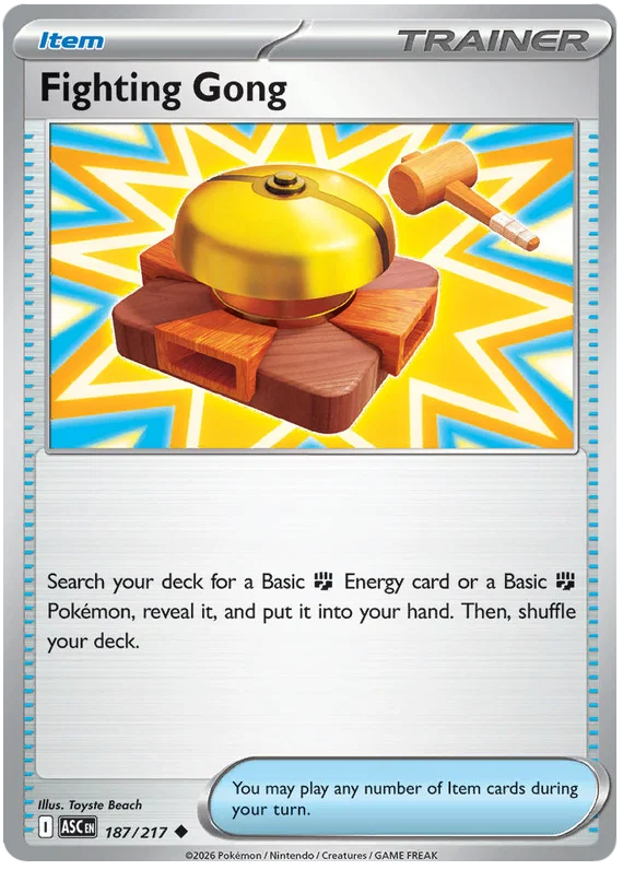 Kayou Fighting Gong #187 common kaart uit de Ascended Heroes serie