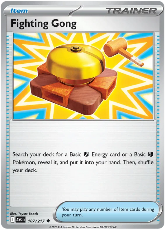 Kayou Fighting Gong #187 common kaart uit de Ascended Heroes serie
