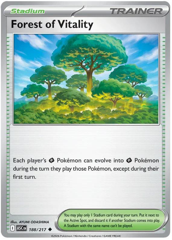 Kayou Naruto verzamelkaart Forest of Vitality nummer 188 uit de Ascended Heroes serie
