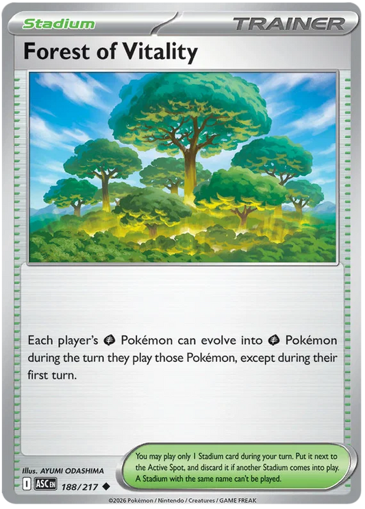 Kayou Naruto verzamelkaart Forest of Vitality nummer 188 uit de Ascended Heroes serie