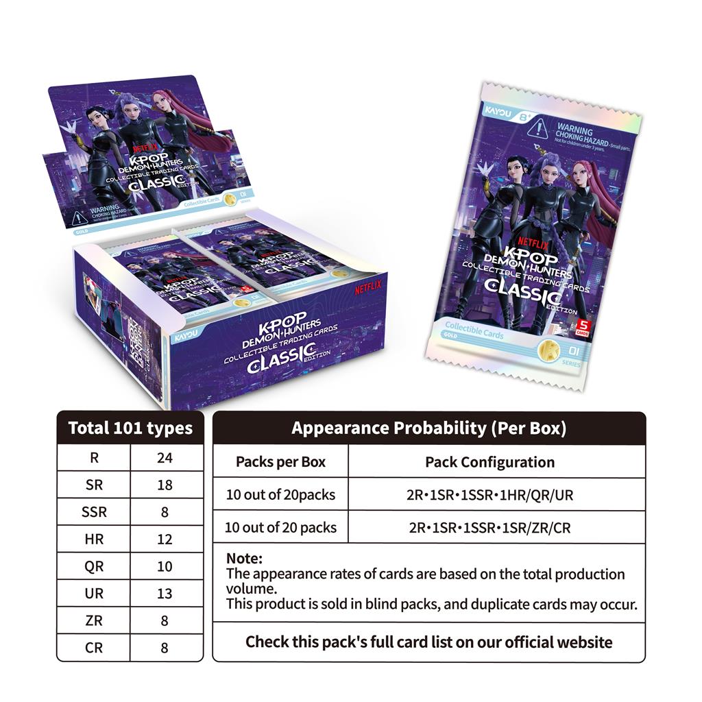 K-Pop Demon Hunters TCG Classic Edition Boosterbox met 20 boosterpacks van Kayou - vooraanzicht