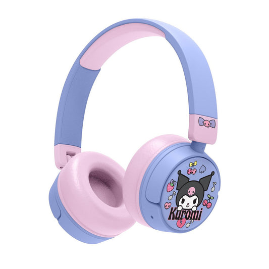 Kuromi Bluetooth Koptelefoon met paars design en draadloze functies voor fans van Sanrio
