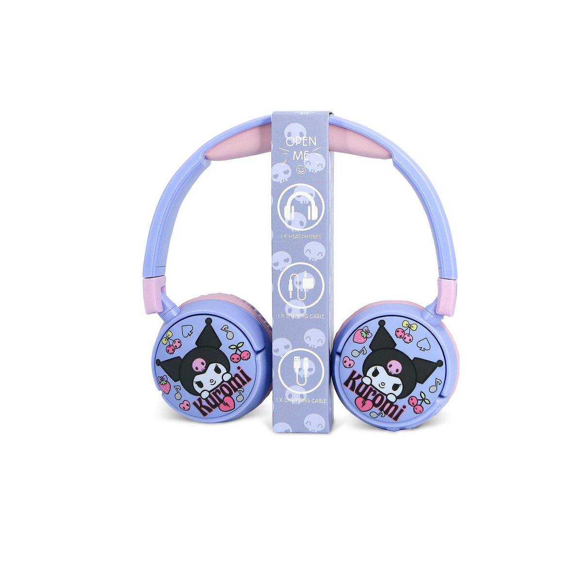 Kuromi Bluetooth kinder koptelefoon met Sanrio design