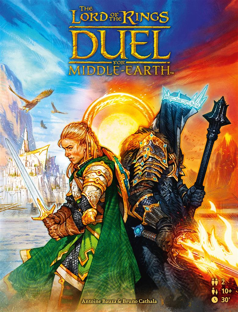 The Lord of the Rings Duel for Middle-earth Nederlands strategisch 2-speler bordspel met Frodo, Sam, Sauron en de Nazgûl