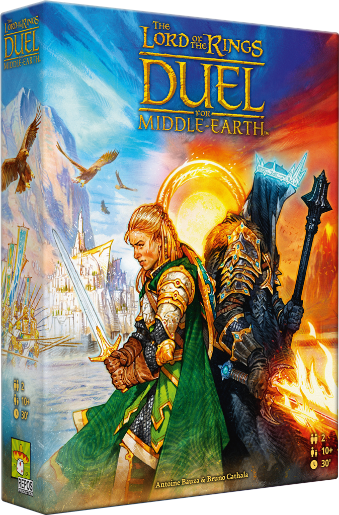 The Lord of the Rings Duel for Middle-earth Nederlands strategisch 2-speler bordspel met Frodo, Sam, Sauron en de Nazgûl