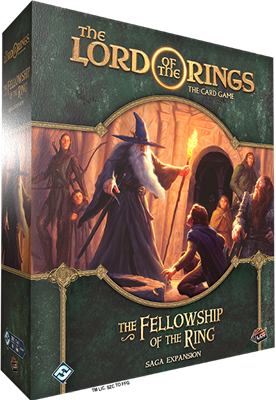 The Lord of the Rings LCG Fellowship of the Ring Expansion met Frodo, Gandalf en Aragorn, spannend kaartspel voor spelletjes avond en nerd avond