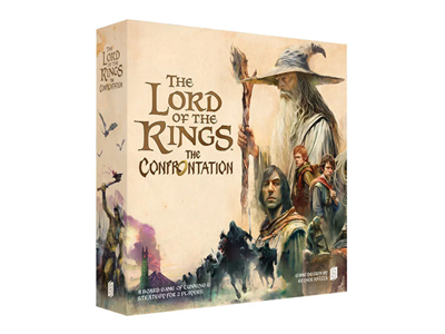 The Lord of the Rings The Confrontation Engels 2-speler bordspel met Frodo, Sauron en iconische personages in een strategisch bluffspel
