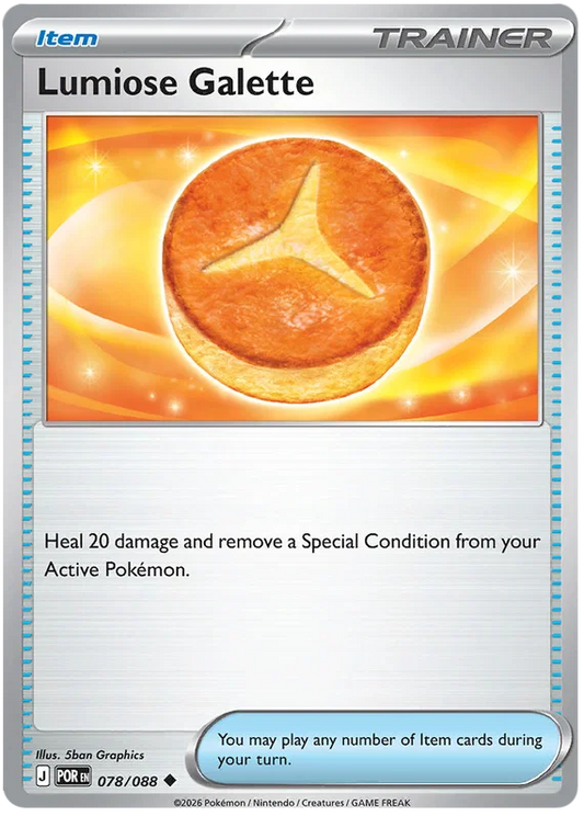 Lumiose Galette common trainerkaart #078 uit de Pokemon Perfect Order set