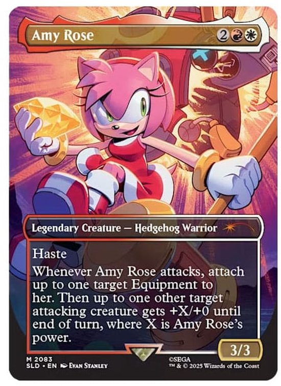 Magic The Gathering Secret Lair Drop Sonic the Hedgehog Friends and Foes Non-Foil kaartenset met Sonic, Shadow en Dr. Eggman - verpakking