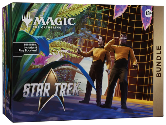 Magic the Gathering Star Trek Bundle verpakking met 9 Play Boosters