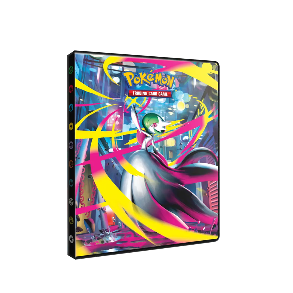 ME01 4-Pocket Mega Evolution portfolio voor het opbergen van pokemon kaarten en oversized kaarten.