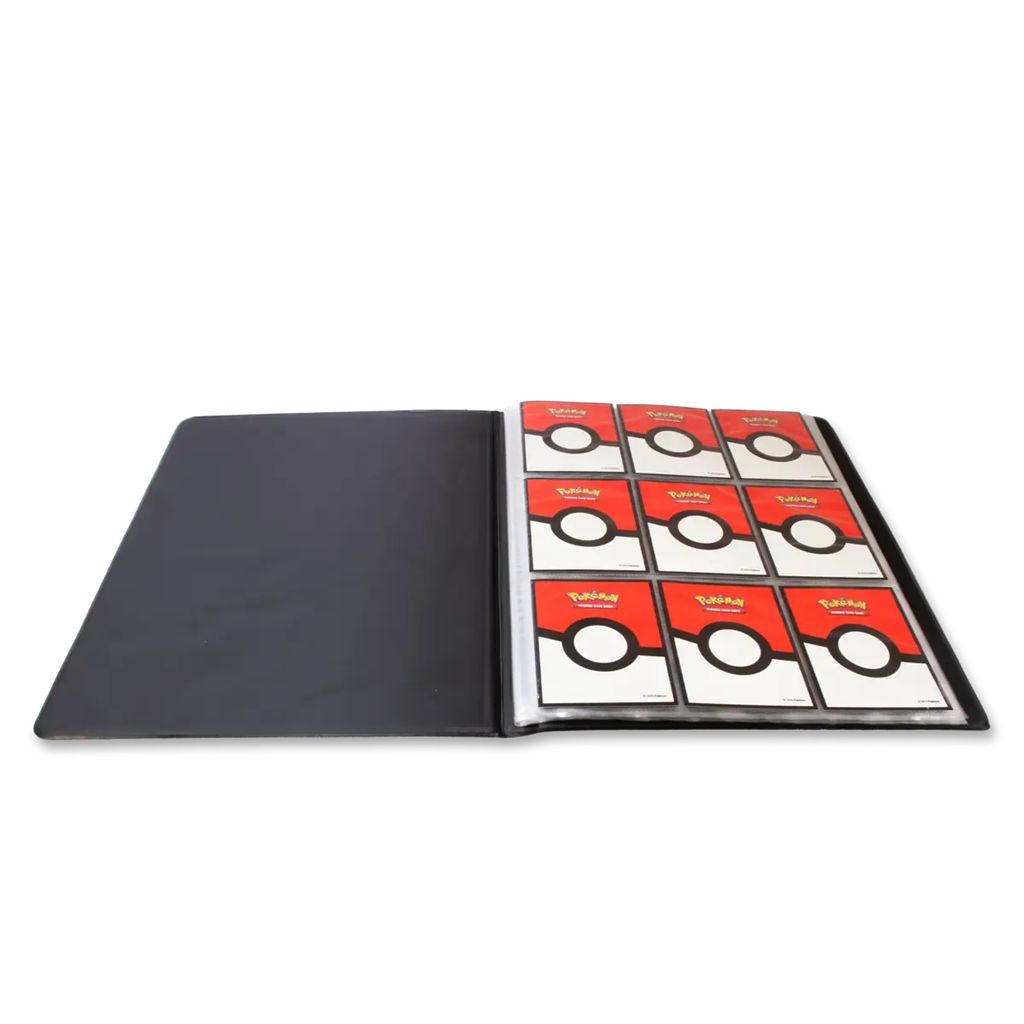 ME01 9-Pocket Mega Evolution portfolio voor het opbergen van pokemon kaarten met Mega Evolution design.
