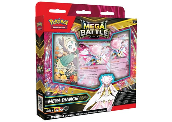 Mega Battle Deck Mega Diancie ex compleet pokemon battle deck met Diancie ex en trainerkaarten.