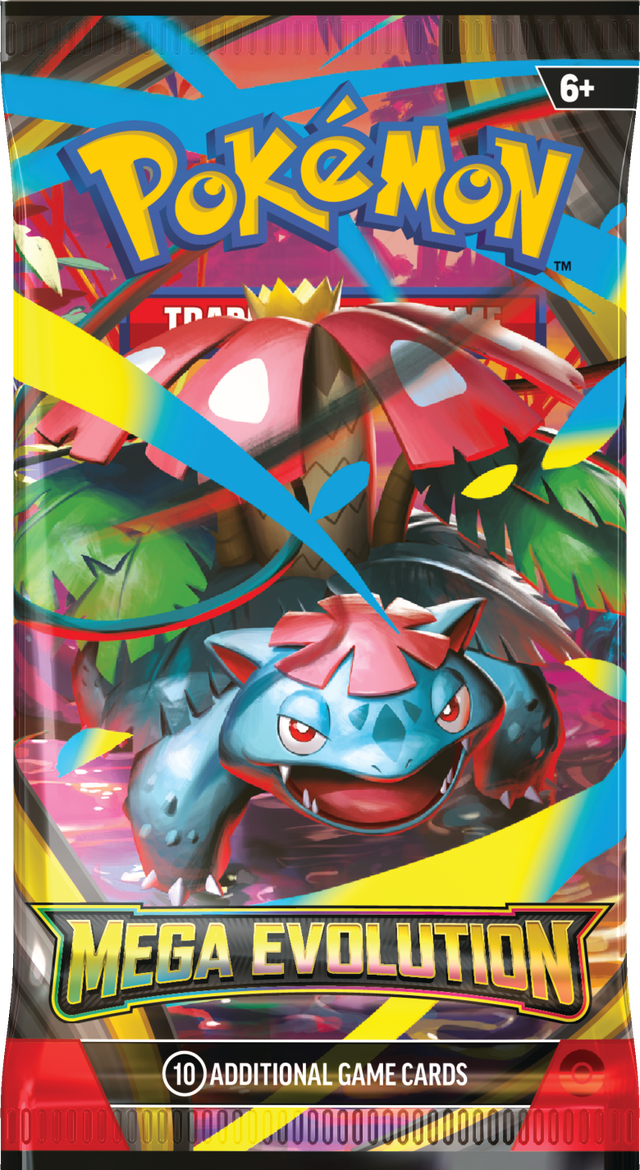 Pokémon Mega Evolution Booster Pack – 10 kaarten uit de Mega Evolution-serie