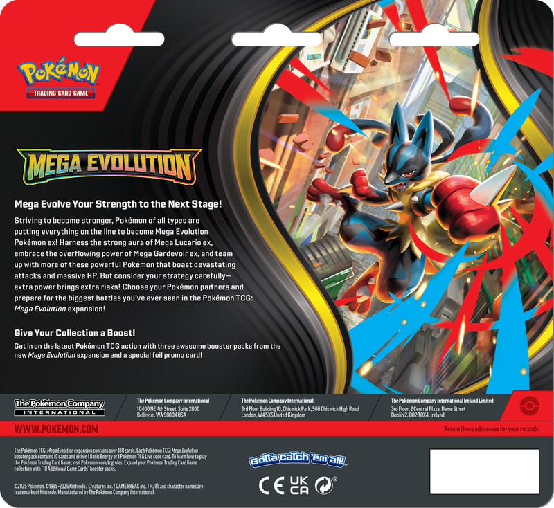 Pokémon Mega Evolution 3-Blisterpack Golduck met promo kaart en 3 boosterpacks