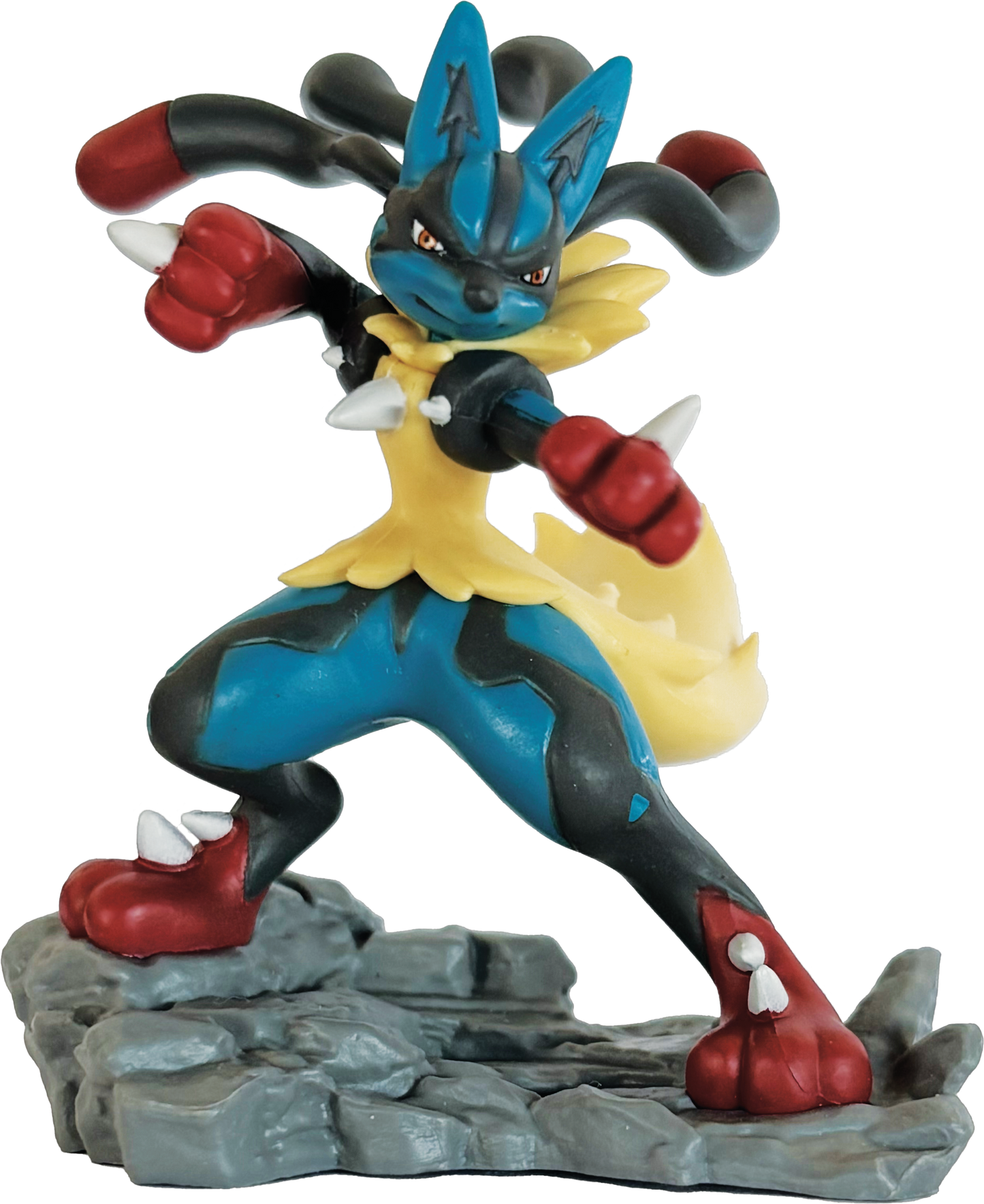Mega Lucario ex Figure Collection met promo kaart, figuur, oversized kaart en Pokémon boosterpacks uit Mega Evolution series.