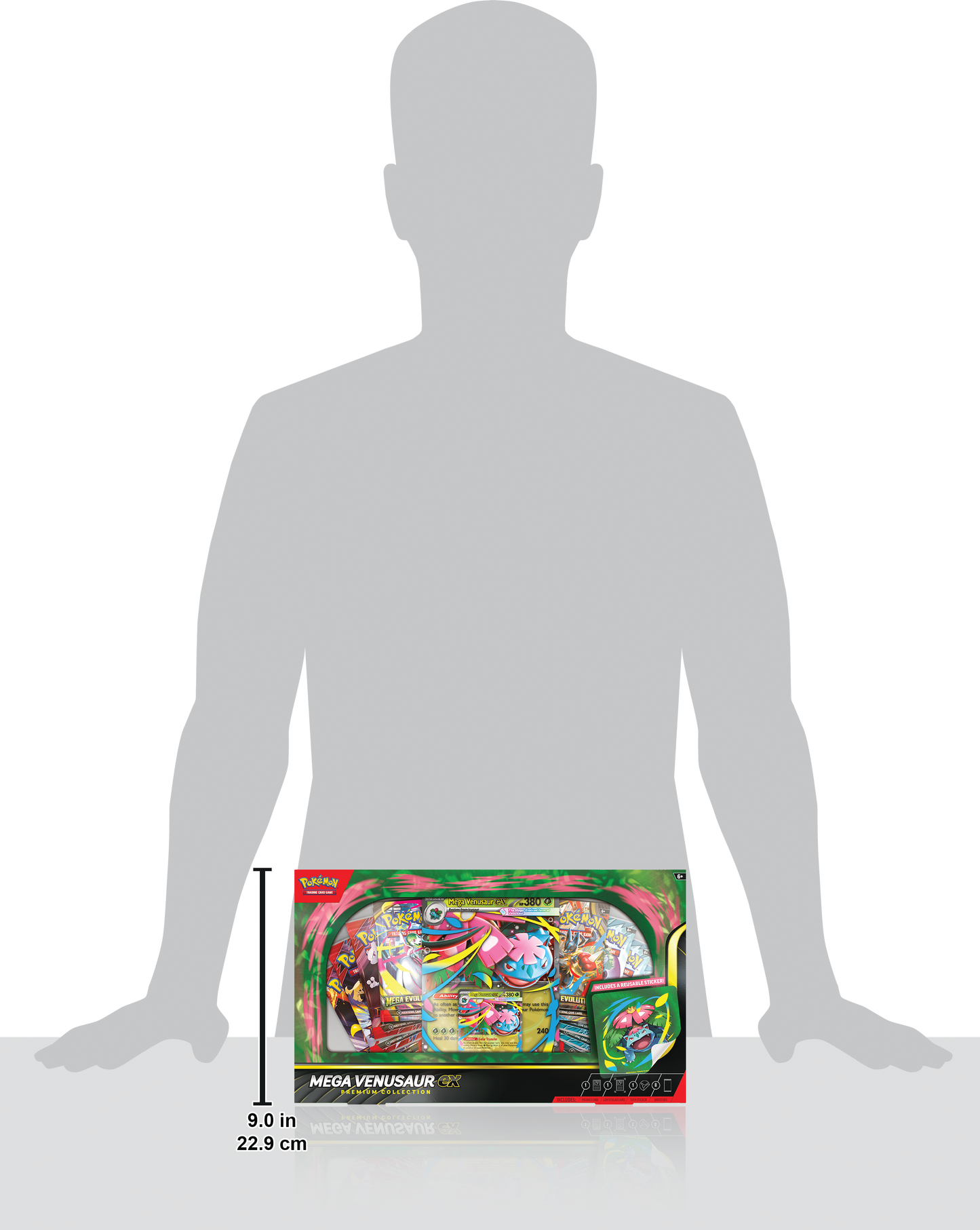 Mega Venusaur ex Premium Collection met promokaart, oversized kaart en 8 Pokémon boosterpacks